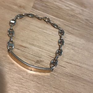 Italian gold nameplate bracelet